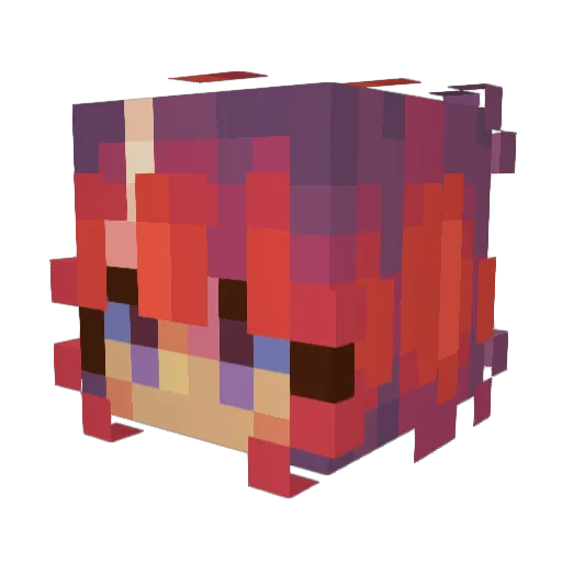 Redeye800 Minecraft avatar head, 3D render