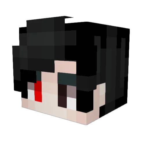 Redeye Minecraft avatar head, 3D render