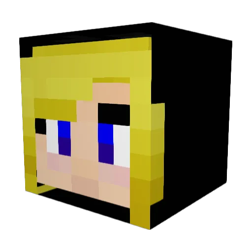 RedfrogMC Minecraft avatar head, 3D render