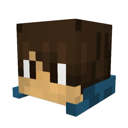 Redfrost14 Minecraft avatar head, 3D render