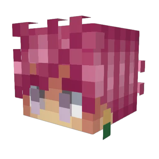 Redhair_Slayer Minecraft avatar head, 3D render