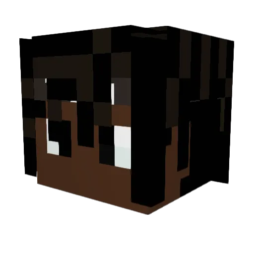 RedhatTheo Minecraft avatar head, 3D render