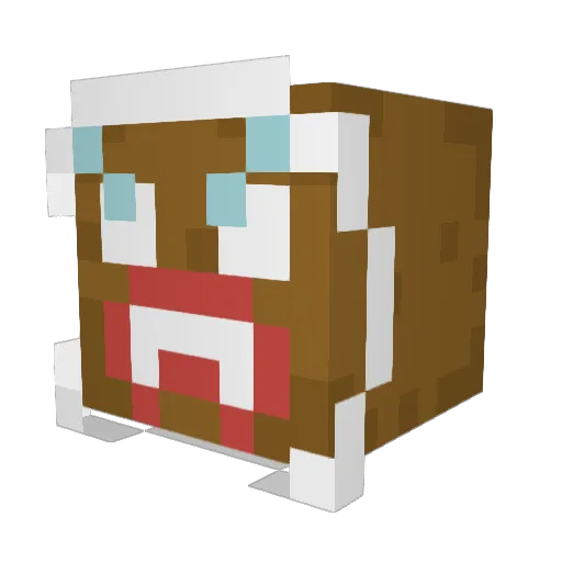 Redhazzard_ Minecraft avatar head, 3D render