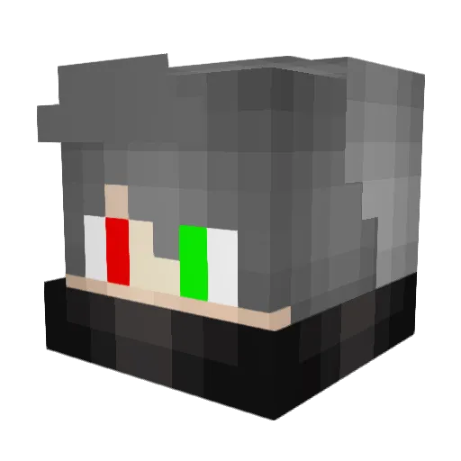 RediPlays Minecraft avatar head, 3D render