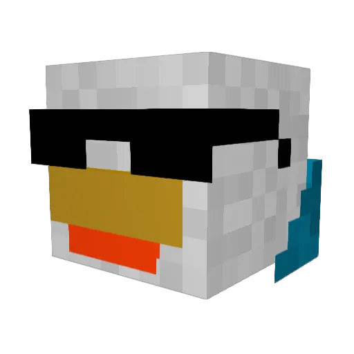 RedialSTOMz_ Minecraft avatar head, 3D render