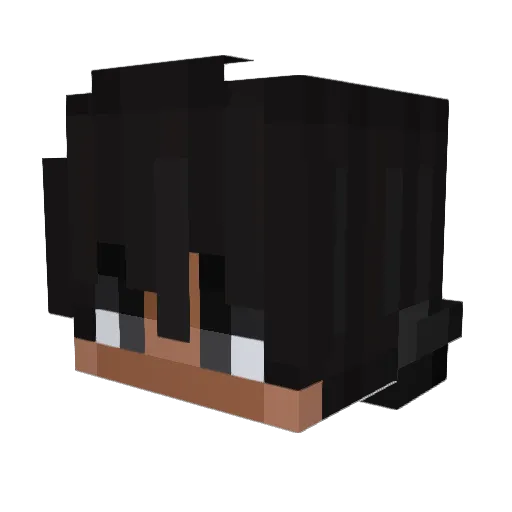 Redisian Minecraft avatar head, 3D render