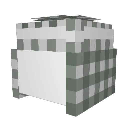 Redital Minecraft avatar head, 3D render