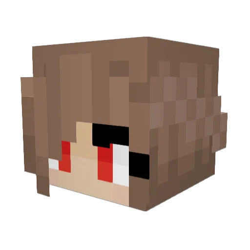 Redjaguar1 Minecraft avatar head, 3D render