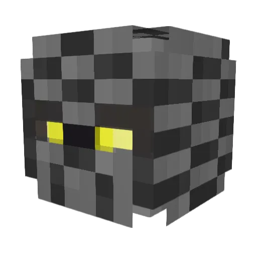 Redlaf Minecraft avatar head, 3D render