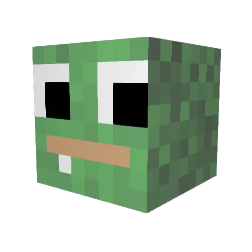 RedliY_ Minecraft avatar head, 3D render