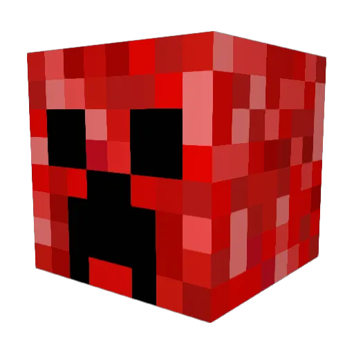 Redlikedeath Minecraft avatar head, 3D render