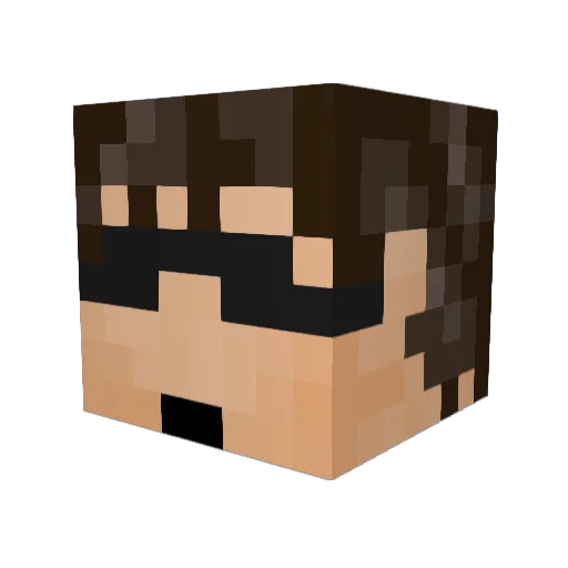 Redlion1129 Minecraft avatar head, 3D render
