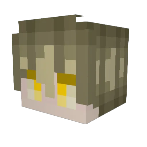 RedlionMC Minecraft avatar head, 3D render