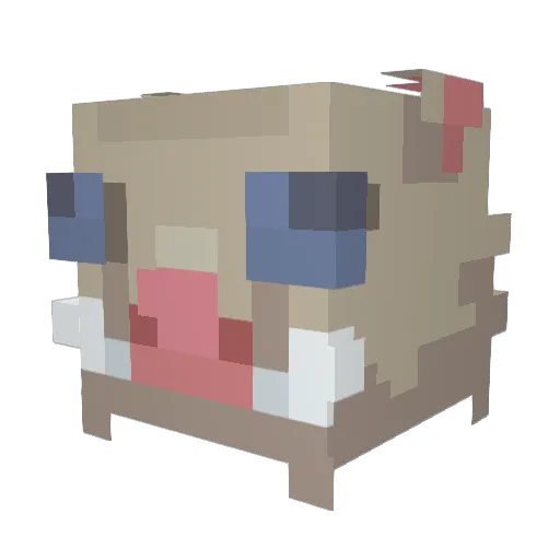 RedmasterYTB Minecraft avatar head, 3D render