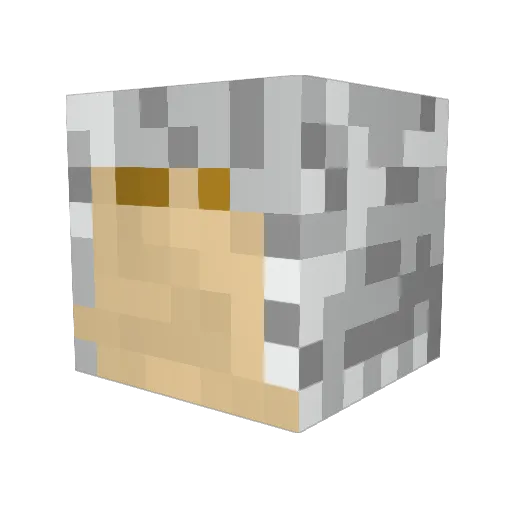 Redmav Minecraft avatar head, 3D render
