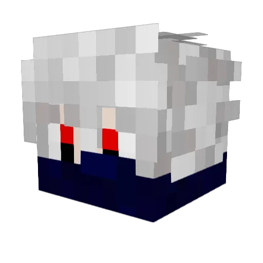 RedmoonDF Minecraft avatar head, 3D render