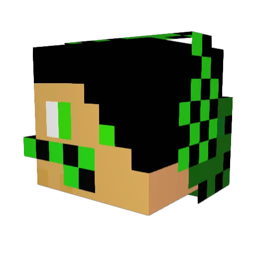 Redneck_247 Minecraft avatar head, 3D render