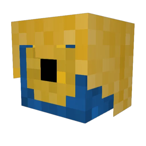 Redneck_Mexican Minecraft avatar head, 3D render