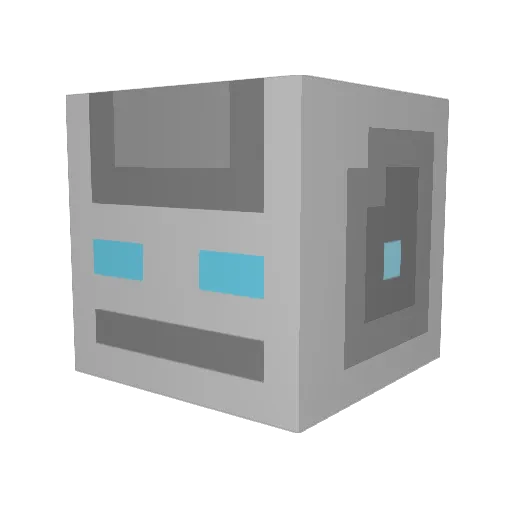 Redo91 Minecraft avatar head, 3D render