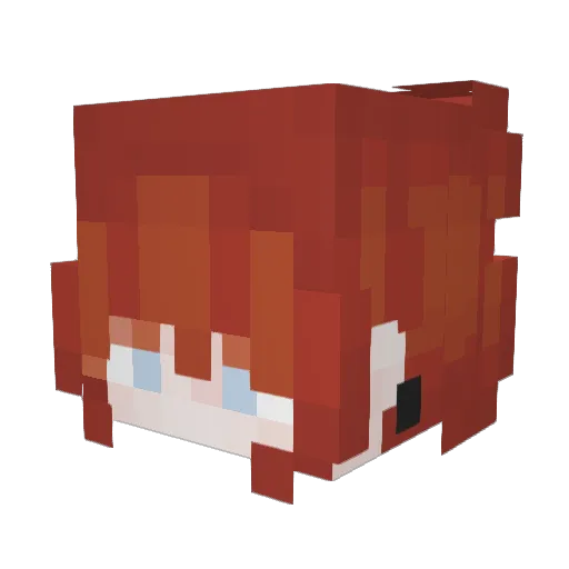 Redoak_Playz Minecraft avatar head, 3D render