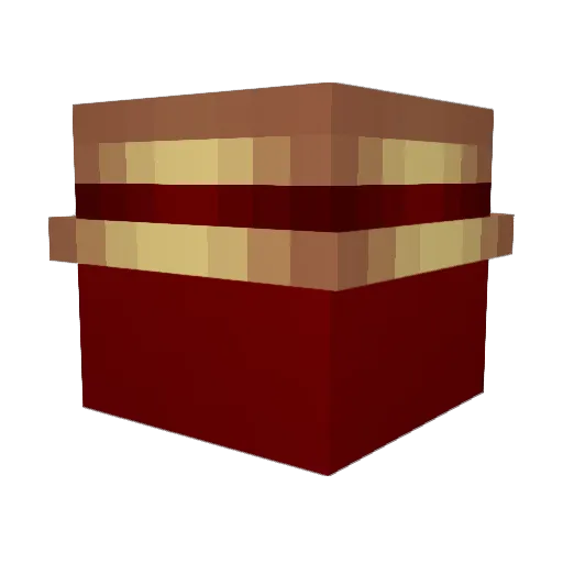 Redot Minecraft avatar head, 3D render