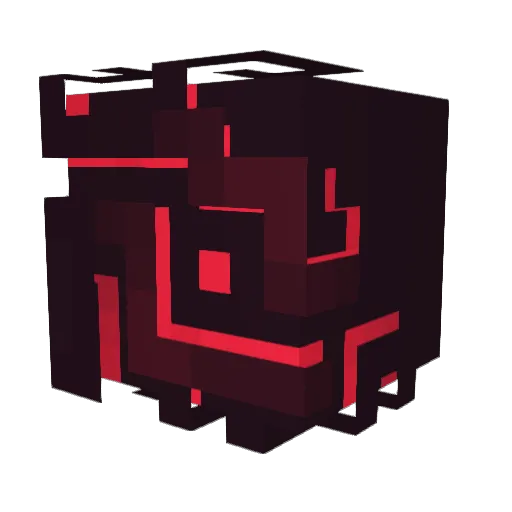 Redpand11 Minecraft avatar head, 3D render