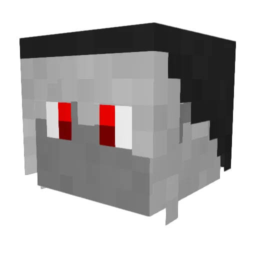 RedpoiZ Minecraft avatar head, 3D render