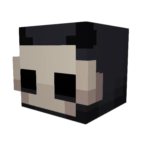 Redprdx Minecraft avatar head, 3D render