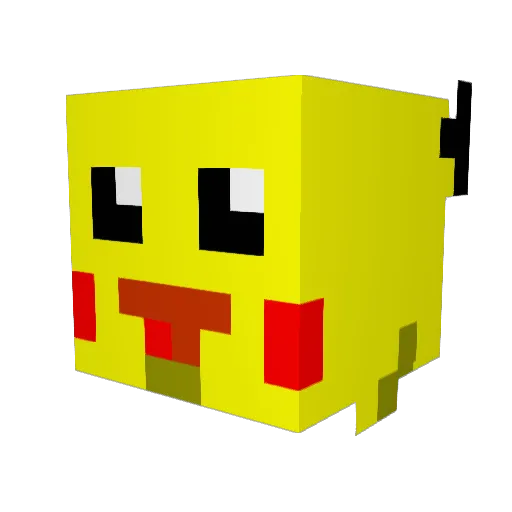 Redragon123 Minecraft avatar head, 3D render