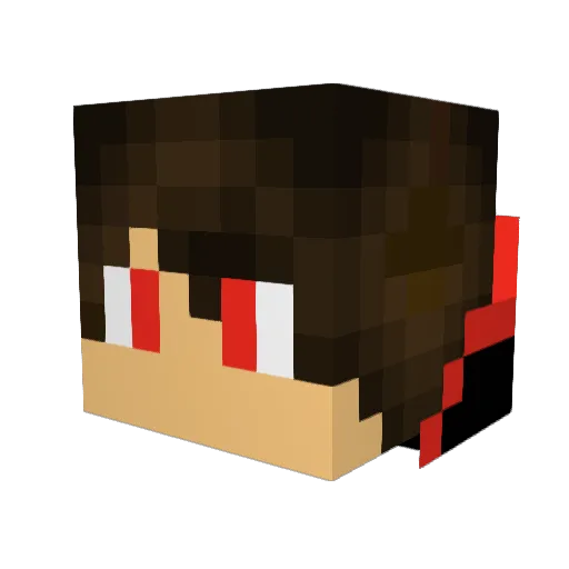 Redragon18090 Minecraft avatar head, 3D render