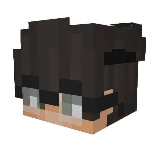 Redragonzz Minecraft avatar head, 3D render