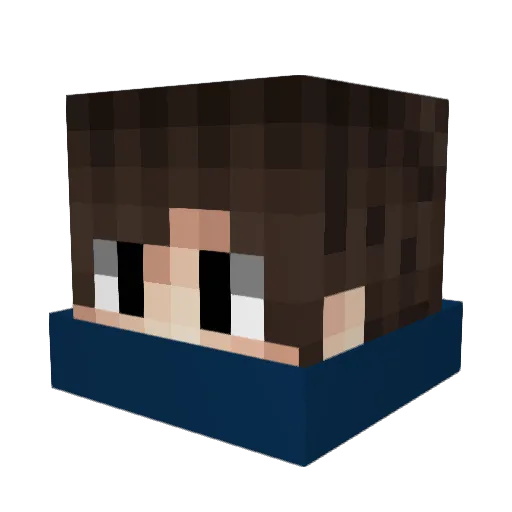 Redremont Minecraft avatar head, 3D render