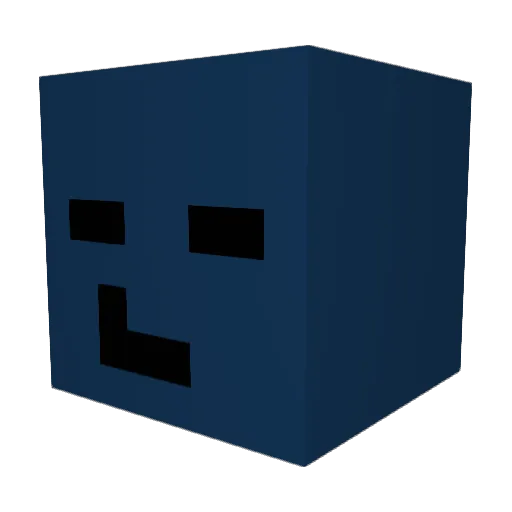 Redrooper Minecraft avatar head, 3D render