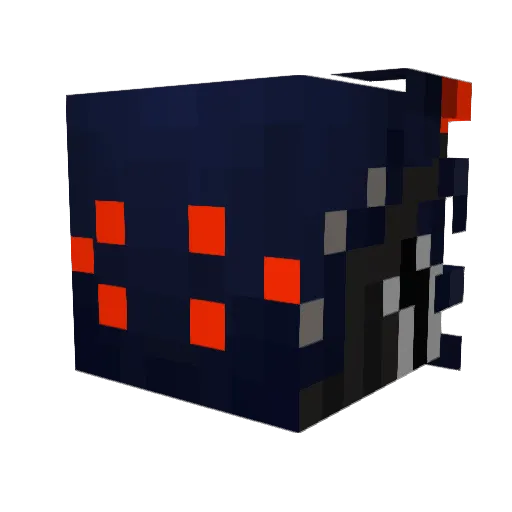 Redrouges Minecraft avatar head, 3D render