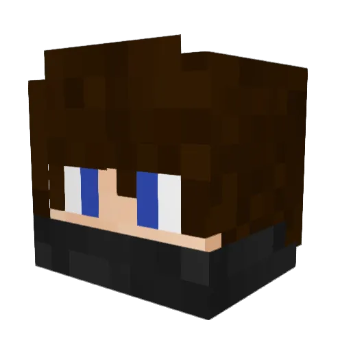 Redrumlight Minecraft avatar head, 3D render