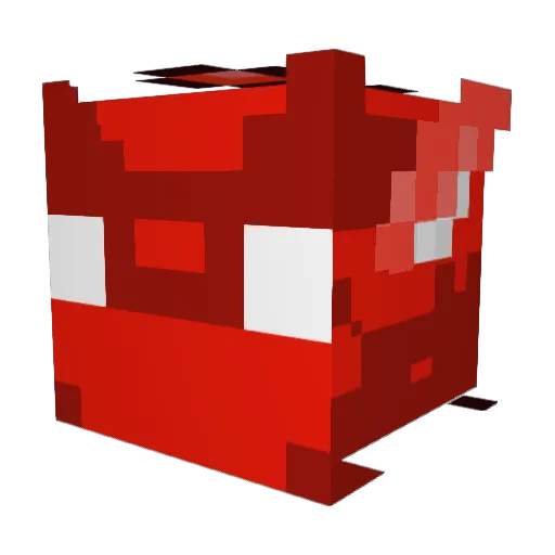 RedsEagle Minecraft avatar head, 3D render