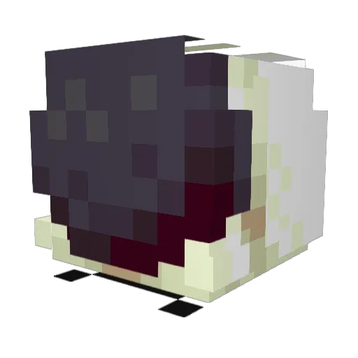 Reds_218 Minecraft avatar head, 3D render