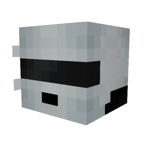 Reds_Lab Minecraft avatar head, 3D render