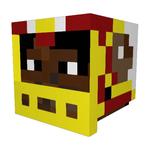 Redskins110 Minecraft avatar head, 3D render