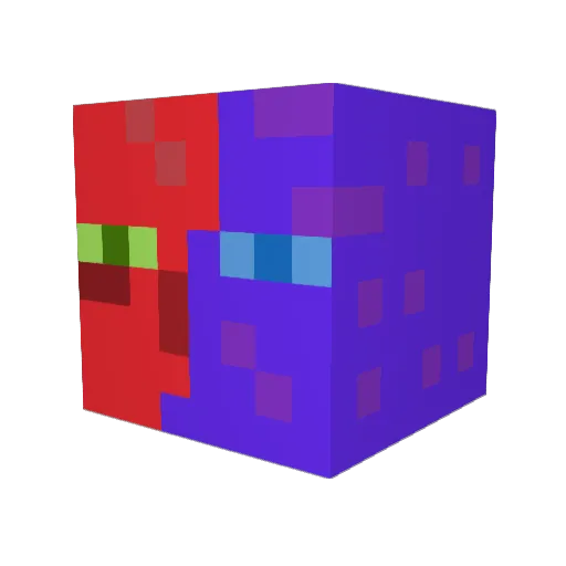 Redslick305 Minecraft avatar head, 3D render