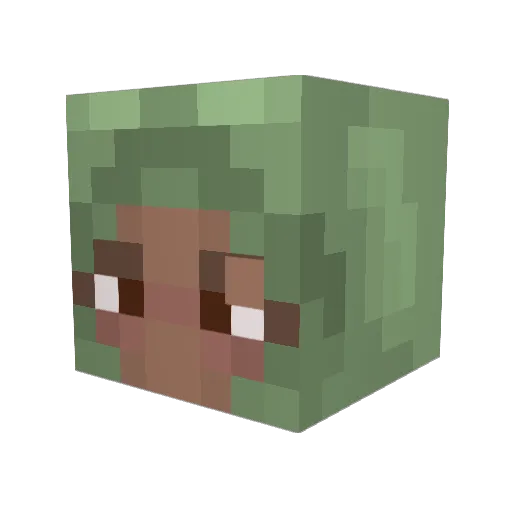 Redsodaa Minecraft avatar head, 3D render