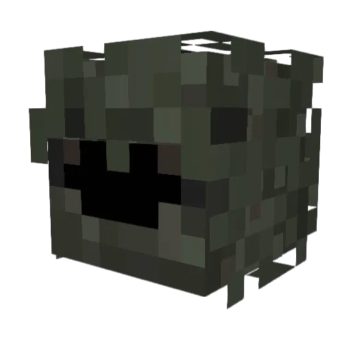 Redson02 Minecraft avatar head, 3D render