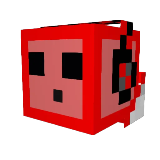 Redsox1049 Minecraft avatar head, 3D render