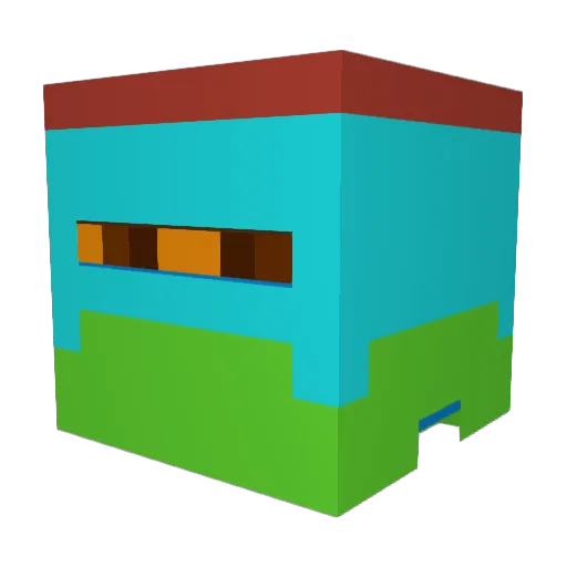 Redsox4713 Minecraft avatar head, 3D render