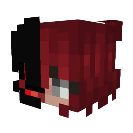 Redspeed30 Minecraft avatar head, 3D render