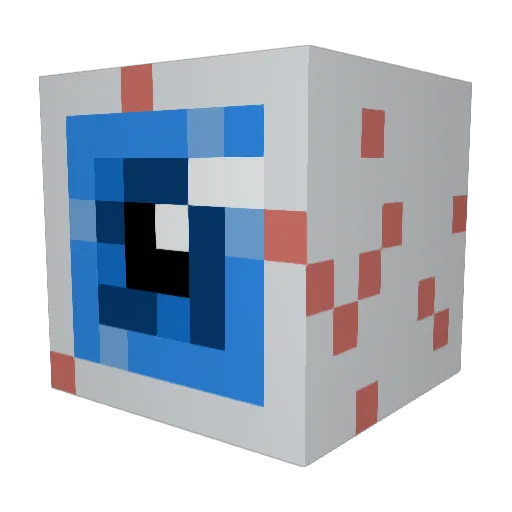 Redsplit Minecraft avatar head, 3D render