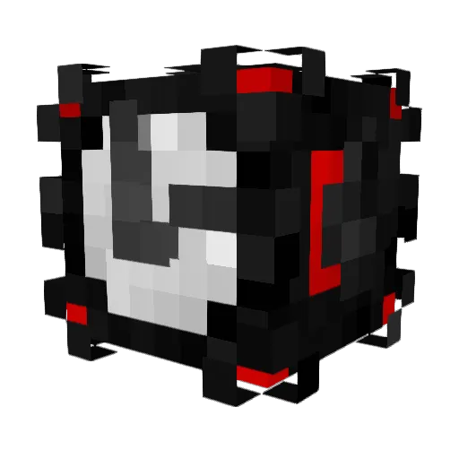 RedstoneClock Minecraft avatar head, 3D render