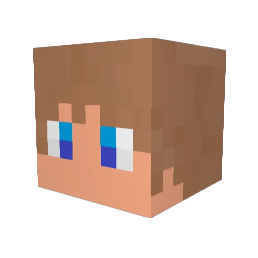 RedstoneMan827 Minecraft avatar head, 3D render