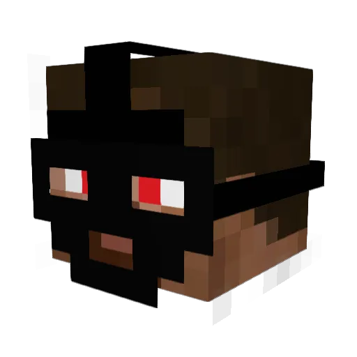 RedstoneTom Minecraft avatar head, 3D render