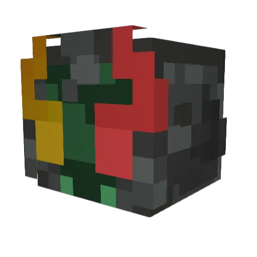 RedstoneWarden17 Minecraft avatar head, 3D render